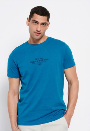 T-shirt με Funky Buddha τύπωμα στο στήθος