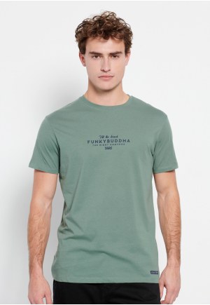 T-shirt με Funky Buddha τύπωμα στο στήθος