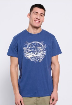 T-shirt με branded hawaiian style τύπωμα