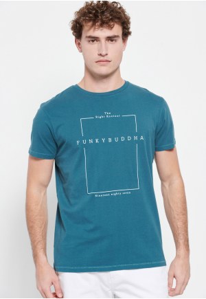 Crew neck t-shirt with minimal branded print