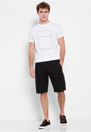Crew neck t-shirt with minimal branded print