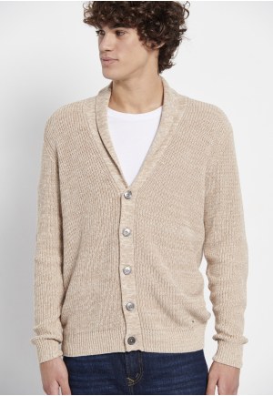 Μen's knitted cardigan with buttons