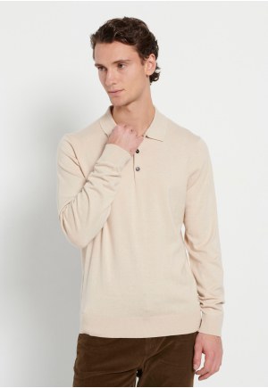 Men's knitted polo shirt