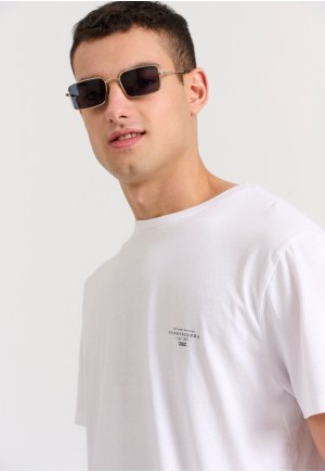 Men's t-shirt with branded print - The essentials