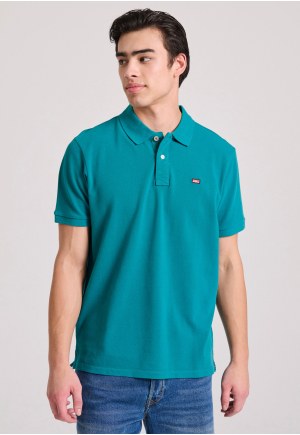 Essential polo shirt with embroidered logo