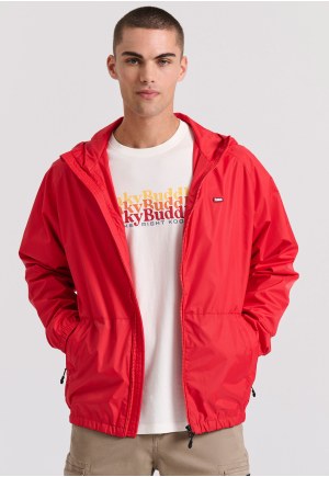 Men's lightweight zip up hoodie jacket