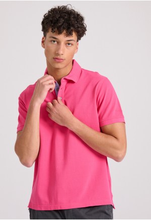 Polo shirt with embroidery on the sleeve
