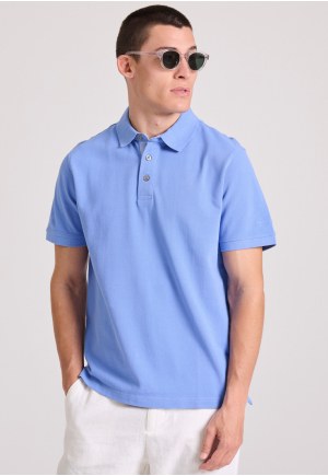 Polo shirt with embroidery on the sleeve