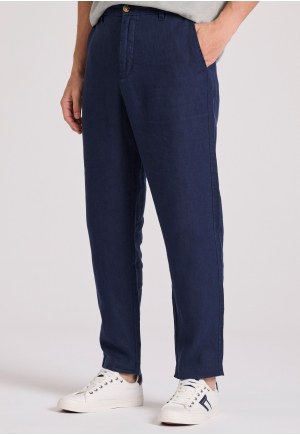 Λινό casual chino παντελόνι