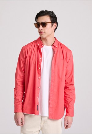 Ανδρικό βαμβακερό πουκάμισο garment dyed