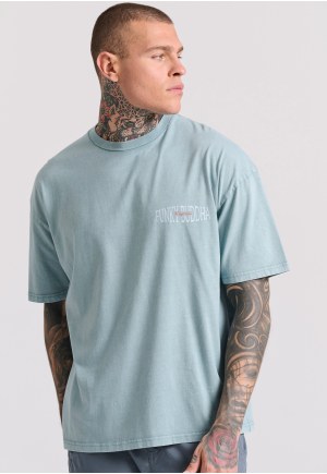 Oversized t-shirt με vintage τύπωμα στην πλάτη