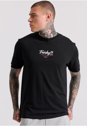 Relaxed fit t-shirt με surf τύπωμα στην πλάτη