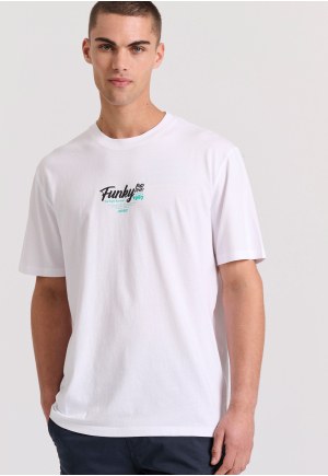 Relaxed fit t-shirt with surf print on the back