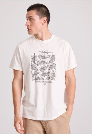 Botanic frame printed t-shirt