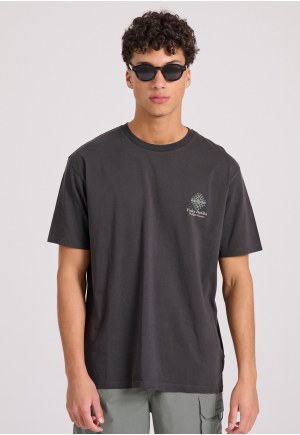 Relaxed fit t-shirt με abstract τύπωμα από οργανικό βαμβάκι