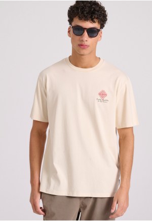 Relaxed fit t-shirt με abstract τύπωμα από οργανικό βαμβάκι