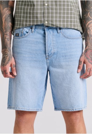 Comfort fit ανδρική τζιν βερμούδα