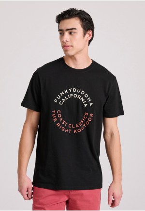 T-shirt with text artwork chest print