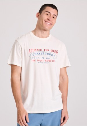 T-shirt με vintage text artwork τύπωμα
