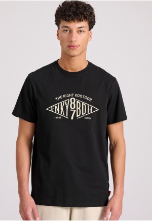 T-shirt με branded text artwork τύπωμα