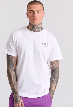 T-shirt με floral frame τύπωμα στη πλάτη