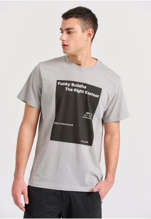 T-shirt με minimal branded τύπωμα