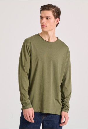 Relaxed fit t-shirt με raw edges