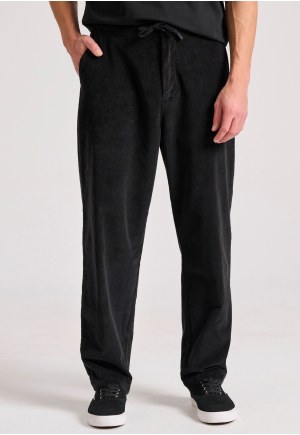 Loose fit garment dyed corduroy pants
