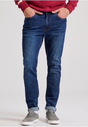 Hemp blend slim fit jeans