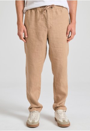 Ανδρικό comfort fit λινό chino παντελόνι