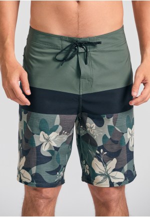 Ανδρικό μαγιό βερμούδα με floral τύπωμα