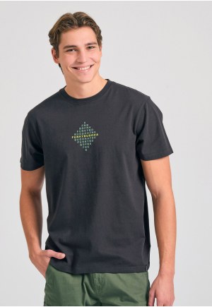 T-shirt με τύπωμα στο στήθος