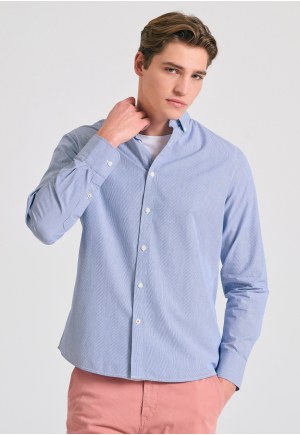 Yarn dyed oxford striped shirt