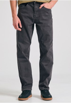 Relaxed tapered fit garment dyed τζιν παντελόνι
