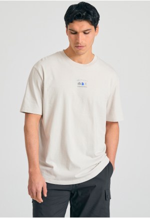 T-shirt με text artwork τύπωμα στην πλάτη