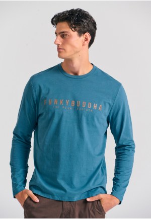 T-shirt με Funky Buddha τύπωμα στο στήθος