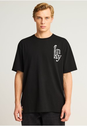 Relaxed fit t-shirt με γραφικό τύπωμα στην πλάτη