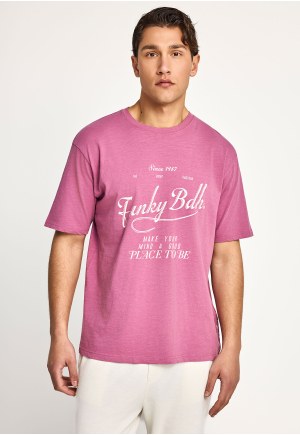 Ανδρικό relaxed t-shirt με τύπωμα
