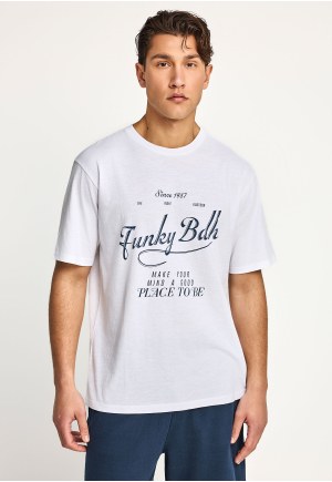 Ανδρικό relaxed t-shirt με τύπωμα