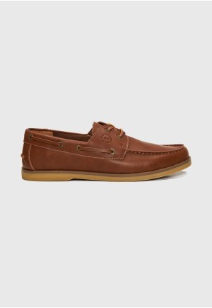 Ανδρικά δερμάτινα boat shoes
