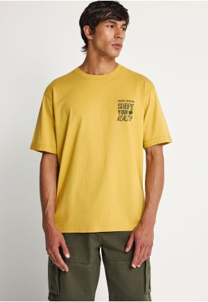T-shirt με τύπωμα στην πλάτη