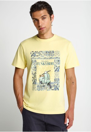 Ανδρικό βαμβακερό t-shirt με τύπωμα