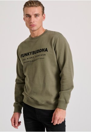 Relaxed fit φούτερ με Funky Buddha τύπωμα
