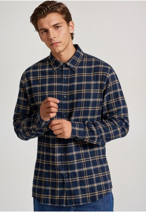 Ανδρικό καρό flannel πουκάμισο