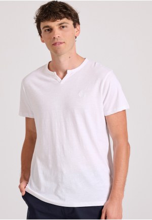 T-shirt με λαιμό henley Garage 55