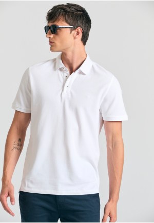 Essential polo μπλούζα με κέντημα Garage 55.