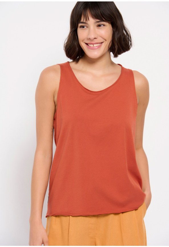 Αμάνικο t-shirt από οργανικό βαμβάκι