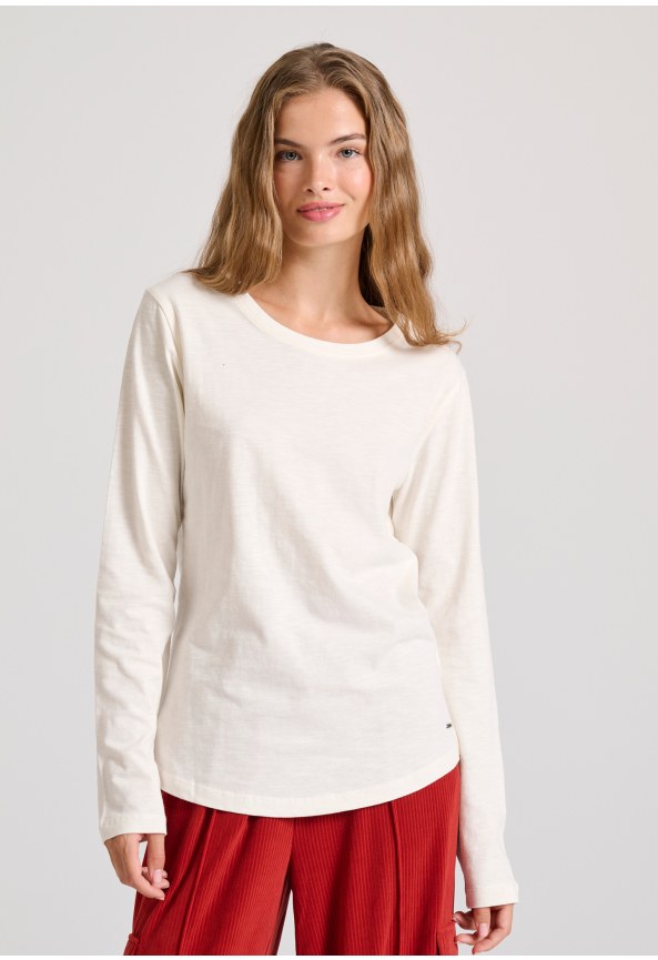 Crew neck long sleeve t-shirt