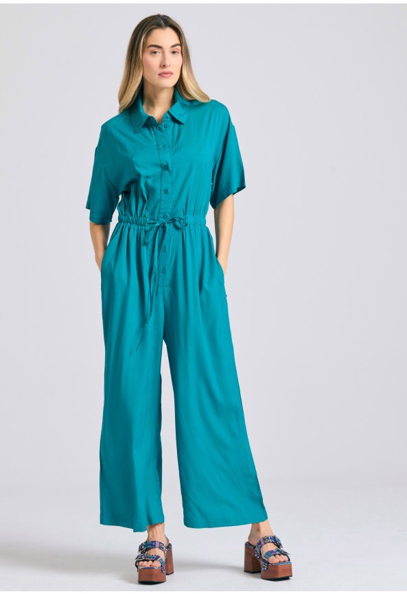 Loose fit ολόσωμη φόρμα με δέσιμο με κόμπο