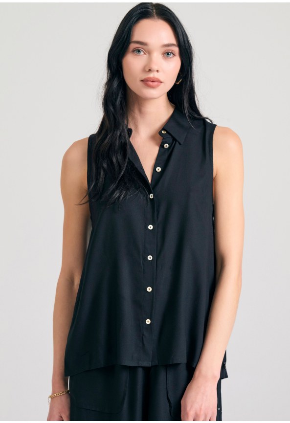 Αμάνικο πουκάμισο από βισκόζη - The essentials